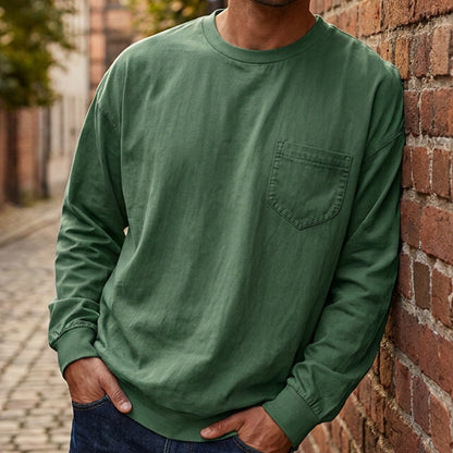 📢📢50% Rabatt!!! 🎉✨ Langarm-T-Shirt für Herren – lockere Passform