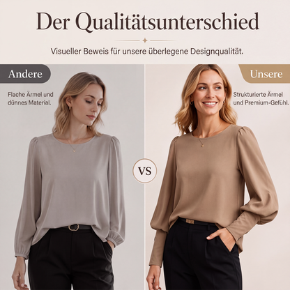 📢📢50% Rabatt!!! 🎉✨ Damen Freizeitbluse – einfarbig & mit langen Ärmeln