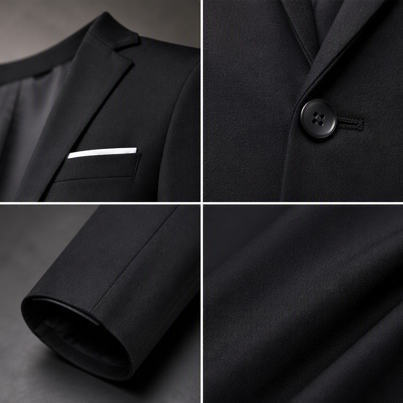 📢📢50% Rabatt!!! 🎉✨ Herren Slim Fit Blazer mit Knopfleiste & Revers