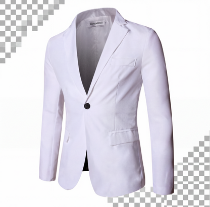 📢📢50% Rabatt!!! 🎉✨ Herren Slim Fit Blazer mit Knopfleiste & Revers