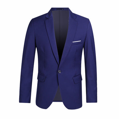 📢📢50% Rabatt!!! 🎉✨ Herren Slim Fit Blazer mit Knopfleiste & Revers