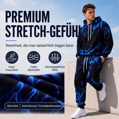 📢📢50% Rabatt!!! 🎉✨ Bedrucktes Hoodie- & Jogginghosen-Set für Herren