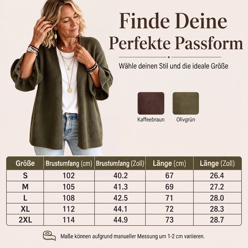 📢📢50% Rabatt!!! 🎉✨ Damen-Strickcardigan mit Rüschenärmeln