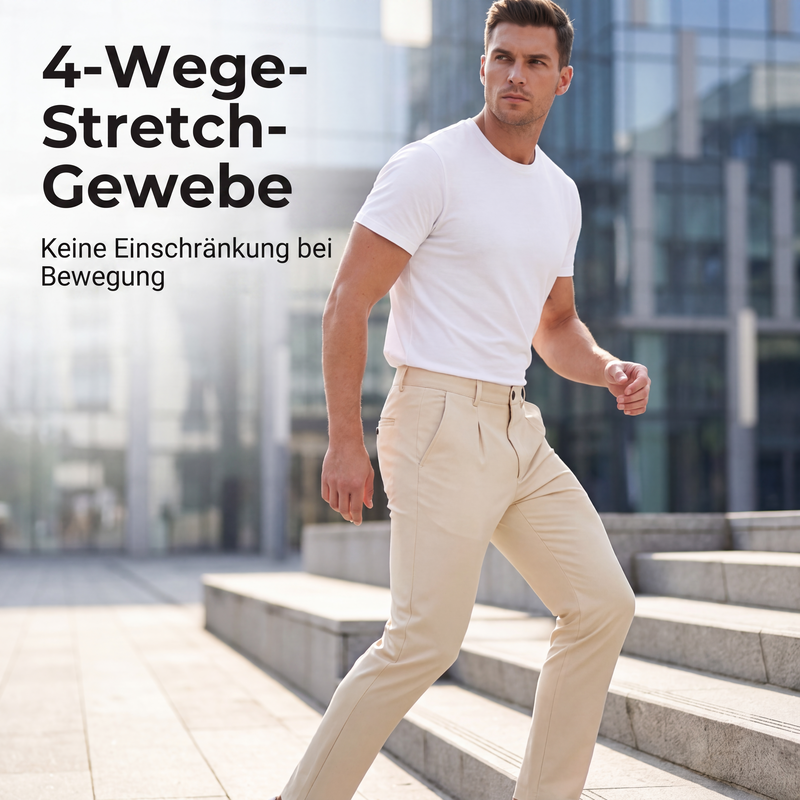 📢📢50% Rabatt!!! 🎉✨ Dehnbare, taillierte Business-Hose für Herren – Moderne taillierte Passform, flexibler Stretch-Anteil und hochwertiges Material – perfekt für einen eleganten Look im Büro & bei Meetings