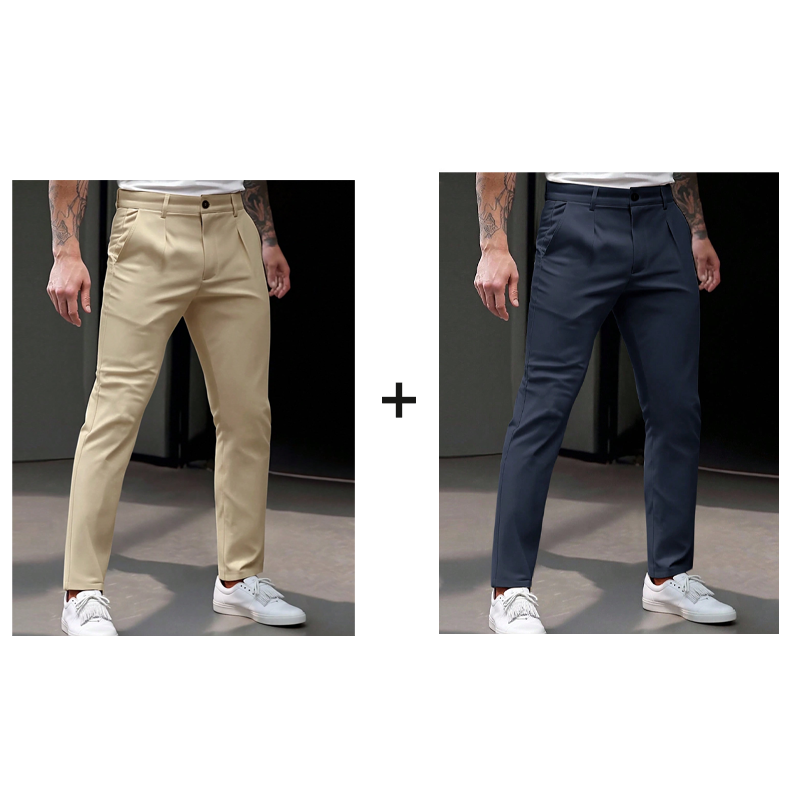📢📢50% Rabatt!!! 🎉✨ Dehnbare, taillierte Business-Hose für Herren – Moderne taillierte Passform, flexibler Stretch-Anteil und hochwertiges Material – perfekt für einen eleganten Look im Büro & bei Meetings