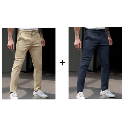 📢📢50% Rabatt!!! 🎉✨ Dehnbare, taillierte Business-Hose für Herren – Moderne taillierte Passform, flexibler Stretch-Anteil und hochwertiges Material – perfekt für einen eleganten Look im Büro & bei Meetings