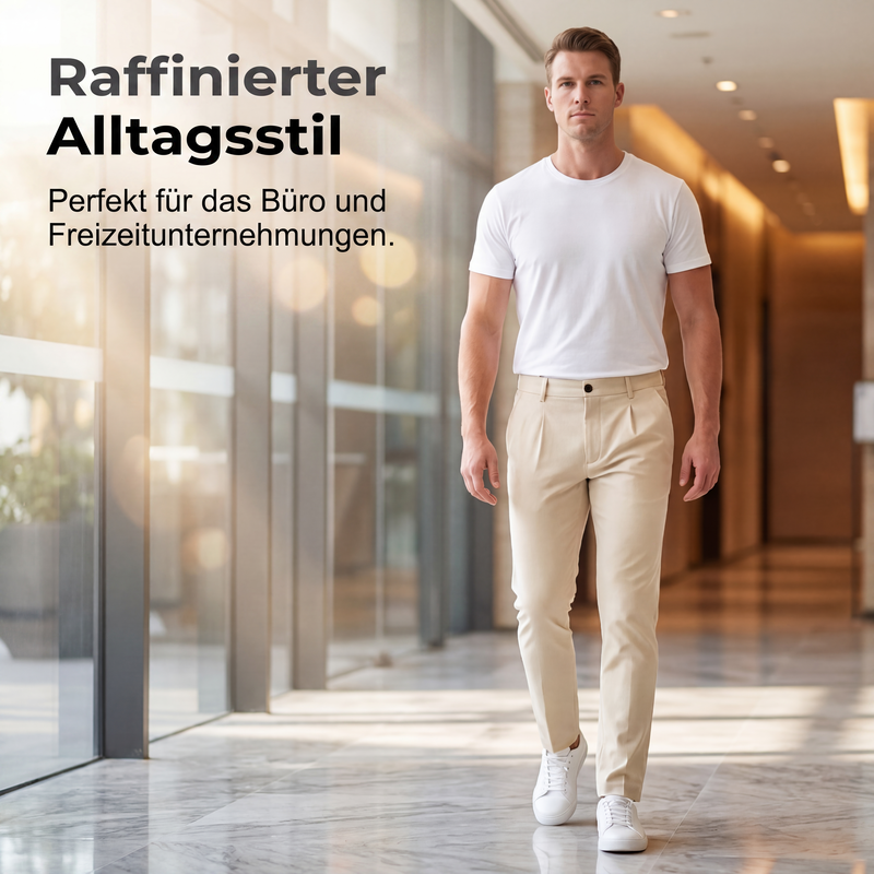 📢📢50% Rabatt!!! 🎉✨ Dehnbare, taillierte Business-Hose für Herren – Moderne taillierte Passform, flexibler Stretch-Anteil und hochwertiges Material – perfekt für einen eleganten Look im Büro & bei Meetings