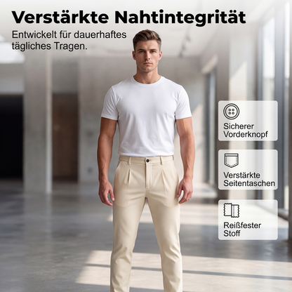 📢📢50% Rabatt!!! 🎉✨ Dehnbare, taillierte Business-Hose für Herren – Moderne taillierte Passform, flexibler Stretch-Anteil und hochwertiges Material – perfekt für einen eleganten Look im Büro & bei Meetings