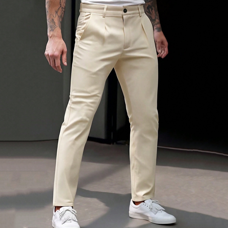 📢📢50% Rabatt!!! 🎉✨ Dehnbare, taillierte Business-Hose für Herren – Moderne taillierte Passform, flexibler Stretch-Anteil und hochwertiges Material – perfekt für einen eleganten Look im Büro & bei Meetings