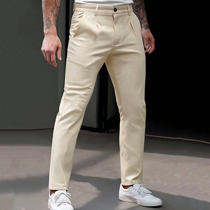 📢📢50% Rabatt!!! 🎉✨ Dehnbare, taillierte Business-Hose für Herren – Moderne taillierte Passform, flexibler Stretch-Anteil und hochwertiges Material – perfekt für einen eleganten Look im Büro & bei Meetings