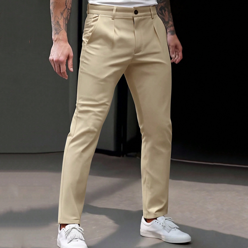 📢📢50% Rabatt!!! 🎉✨ Dehnbare, taillierte Business-Hose für Herren – Moderne taillierte Passform, flexibler Stretch-Anteil und hochwertiges Material – perfekt für einen eleganten Look im Büro & bei Meetings