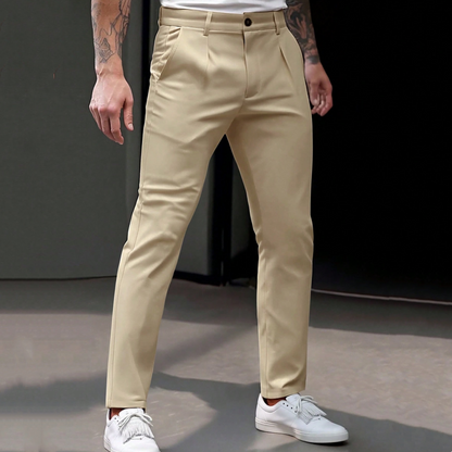 📢📢50% Rabatt!!! 🎉✨ Dehnbare, taillierte Business-Hose für Herren – Moderne taillierte Passform, flexibler Stretch-Anteil und hochwertiges Material – perfekt für einen eleganten Look im Büro & bei Meetings