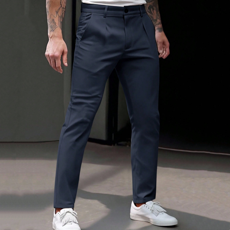 📢📢50% Rabatt!!! 🎉✨ Dehnbare, taillierte Business-Hose für Herren – Moderne taillierte Passform, flexibler Stretch-Anteil und hochwertiges Material – perfekt für einen eleganten Look im Büro & bei Meetings
