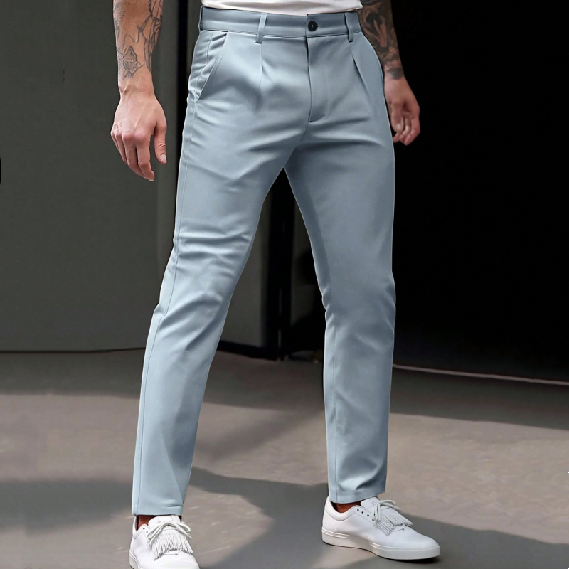 📢📢50% Rabatt!!! 🎉✨ Dehnbare, taillierte Business-Hose für Herren – Moderne taillierte Passform, flexibler Stretch-Anteil und hochwertiges Material – perfekt für einen eleganten Look im Büro & bei Meetings