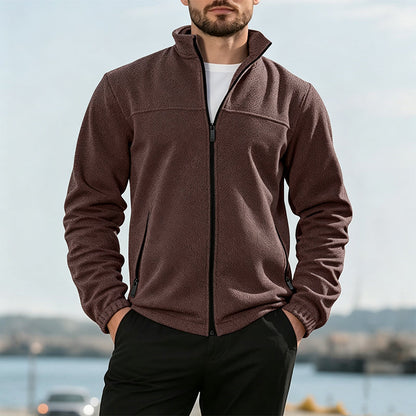 🙌 Taux de réachat de 70% – la qualité parle ! Warme Stehkragen-Reißverschlussjacke für Herren