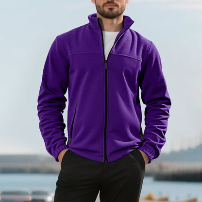 🙌 Taux de réachat de 70% – la qualité parle ! Warme Stehkragen-Reißverschlussjacke für Herren
