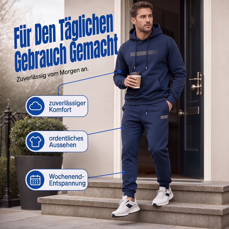 📢🎉50%Rabatt!!!🛍️✨Zweiteiliges Set für Herren: Kapuzenpullover und Jogginghose