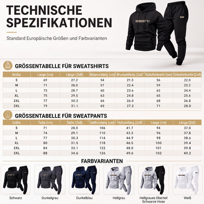 📢🎉50%Rabatt!!!🛍️✨Zweiteiliges Set für Herren: Kapuzenpullover und Jogginghose