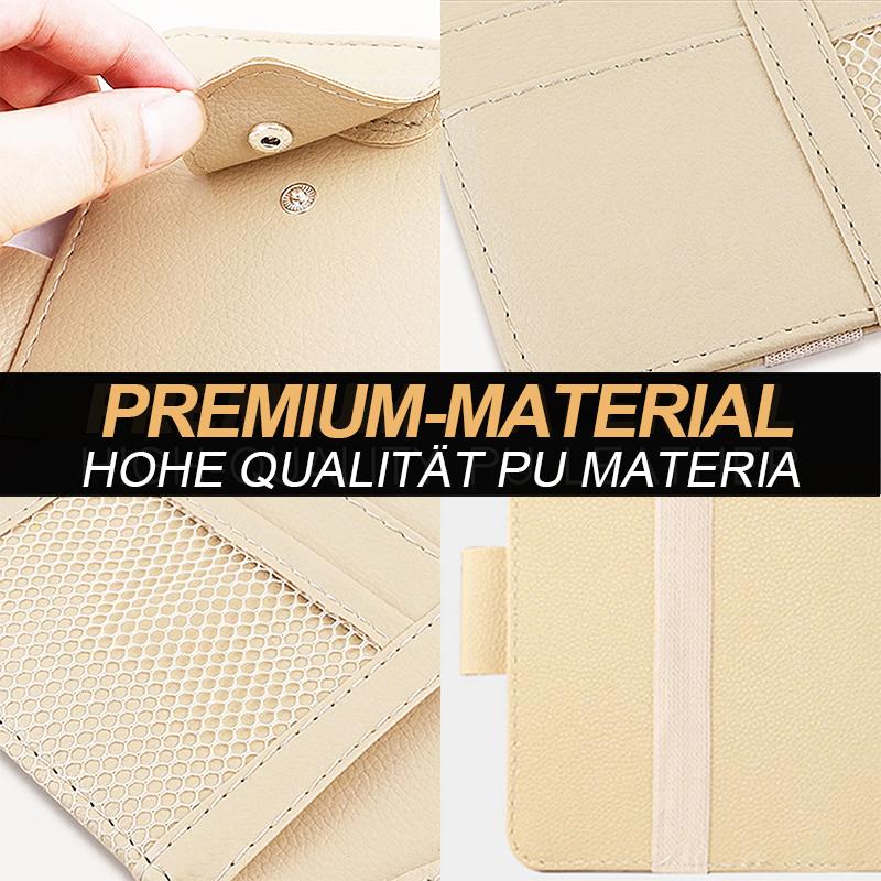 📢📢50% Rabatt!!! 🎉✨ Alle-in-Ein Auto Sonnenblende Organisator – Praktischer Organizer für die Sonnenblende, mit mehreren Fächern und einfacher Montage – perfekt für Ordnung und schnellen Zugriff im Auto