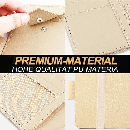 📢📢50% Rabatt!!! 🎉✨ Alle-in-Ein Auto Sonnenblende Organisator – Praktischer Organizer für die Sonnenblende, mit mehreren Fächern und einfacher Montage – perfekt für Ordnung und schnellen Zugriff im Auto