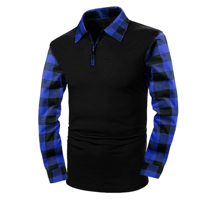 👕💎 Bestseller – Legeres Langarm-Halbzipphemd für Herren