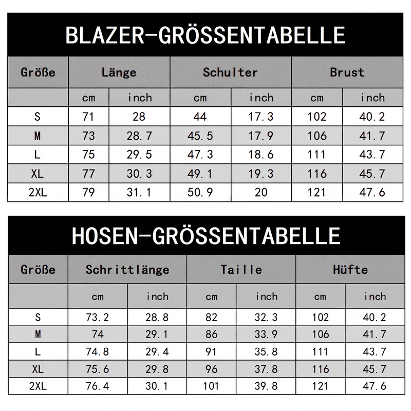 📢📢50%Rabatt!!!🎉✨Schlanker Zweiteiler Anzug für Herren