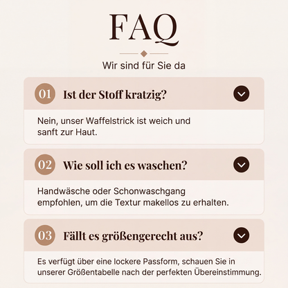 📢📢50%Rabatt!!!🎉✨Langarm-Henley-Shirt aus Waffelstrick für Damen