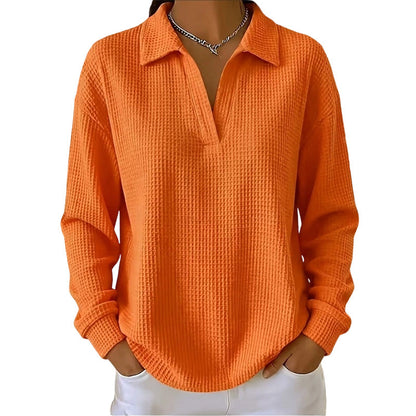 🧶 50% Rabatt | Luftiger Komfort & schmeichelhafter V-Ausschnitt – Strickoberteil