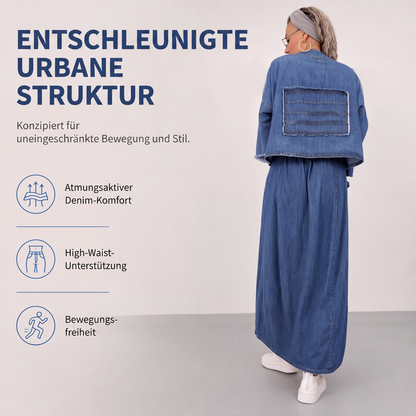 👖 50% Rabatt | Lässiger Retro-Style & Komfort – 2-teiliges Denim-Set
