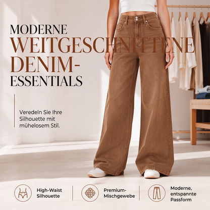 👖 50% Rabatt | Schmeichelhafte High-Waist-Passform & Komfort – Weitbein-Jeans