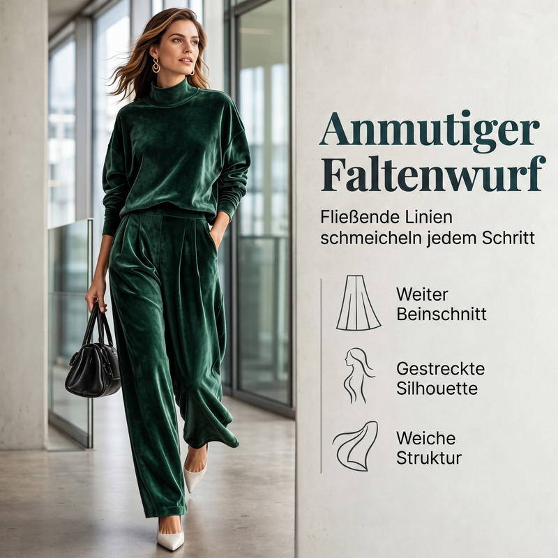 🧶 50% Rabatt | Fließende Eleganz & weicher Komfort – Damen Strick-Set