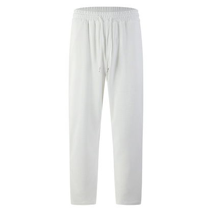📢📢50% Rabatt!!! 🎉✨ Herren-Freizeithose aus Waffelstrick mit Kordelzug – Modische Waffelstruktur, bequemer Kordelzug und weicher Stoff – perfekt für einen lässigen Look im Alltag & in der Freizeit. Jetzt -50%!