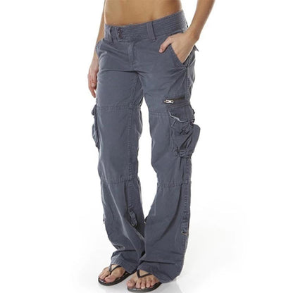 📢📢50% Rabatt!!! 🎉✨ Damen Vintage Cargohose mit weitem Bein