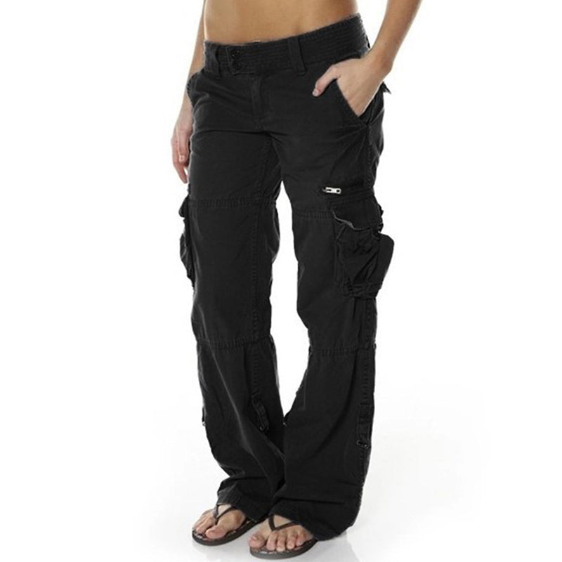 📢📢50% Rabatt!!! 🎉✨ Damen Vintage Cargohose mit weitem Bein