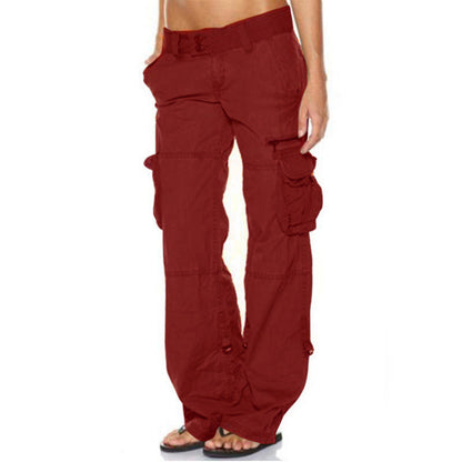 📢📢50% Rabatt!!! 🎉✨ Damen Vintage Cargohose mit weitem Bein