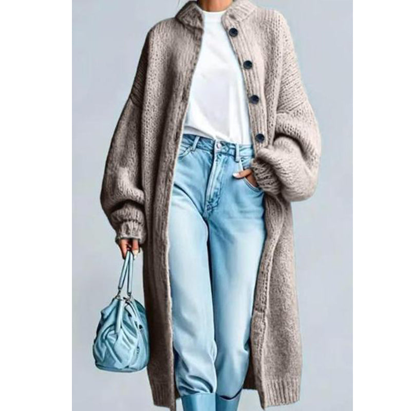 📢🎉50%Rabatt!!!🛍️✨Langer Damen-Strickmantel aus Grobstrick
