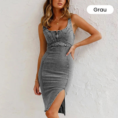 👗 50% Rabatt | Schmeichelhafte Silhouette & femininer Denim-Style – Jeanskleid