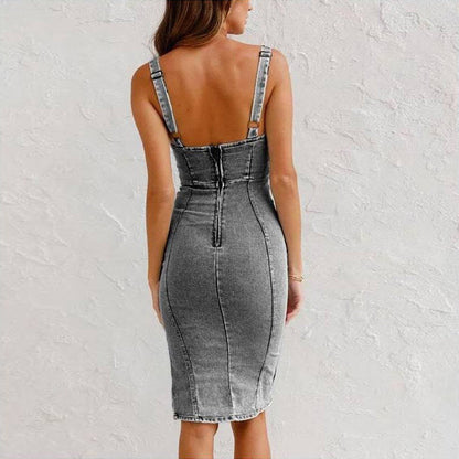 👗 50% Rabatt | Schmeichelhafte Silhouette & femininer Denim-Style – Jeanskleid