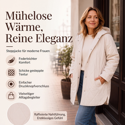📢📢50% Rabatt!!! 🎉✨ Winterliche Damen-Steppmäntel mit Kapuze im Diamantsteppmuster – Modisches Diamantsteppmuster, wärmende Füllung und praktische Kapuze – perfekt für einen stylischen Look an kalten Wintertagen