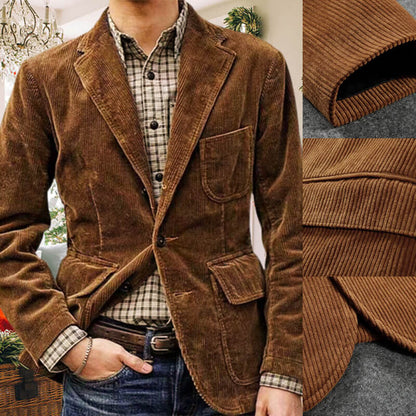 📢📢50% Rabatt!!! 🎉✨ Herren Winter-Blazer aus Fleece & Cord