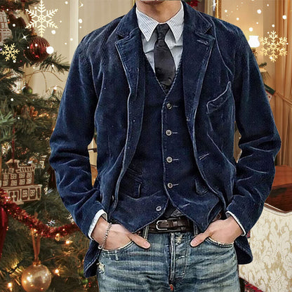 📢📢50% Rabatt!!! 🎉✨ Herren Winter-Blazer aus Fleece & Cord