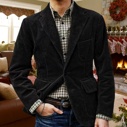 📢📢50% Rabatt!!! 🎉✨ Herren Winter-Blazer aus Fleece & Cord