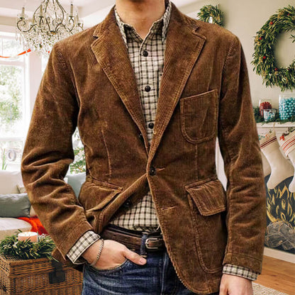 📢📢50% Rabatt!!! 🎉✨ Herren Winter-Blazer aus Fleece & Cord