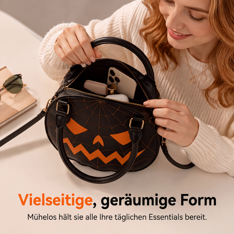 📢📢50% Rabatt!!! 🎃✨ Niedliche Halloween-Kürbis-Handtasche – Verspielte Kürbis-Form, weiches Material und praktischer Innenraum – perfekt für einen süßen Halloween-Look & als Accessoire für die Herbstsaison. Jetzt -50%!