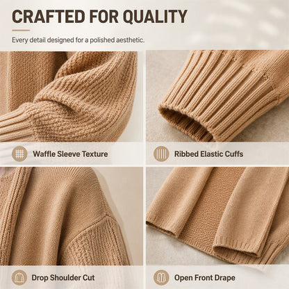 📢📢50% Rabatt!!! 🎉✨ Damen-Strickcardigan im Loose Fit – Lässiger Loose-Fit-Schnitt, weicher Strick und vielseitig kombinierbar – perfekt für einen gemütlichen Look im Alltag & in der Freizeit. Jetzt -50%!