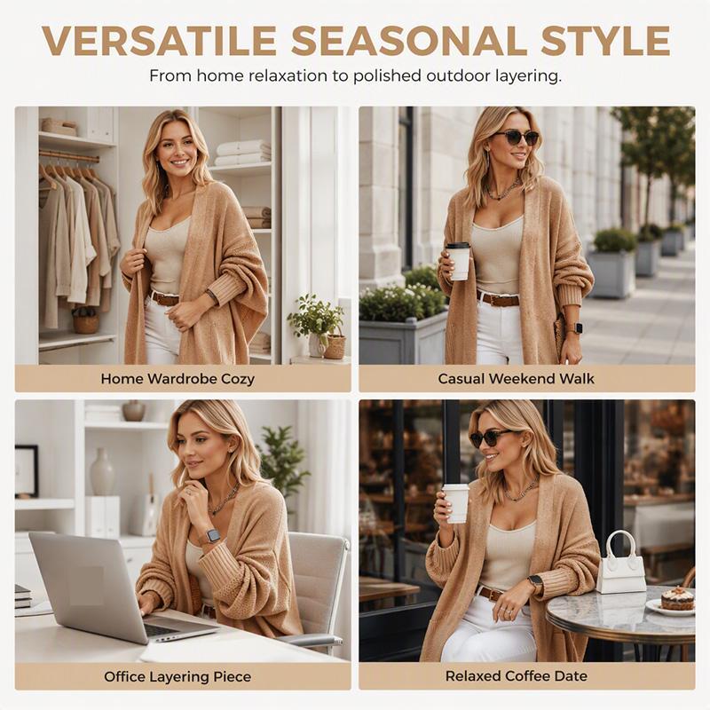 📢📢50% Rabatt!!! 🎉✨ Damen-Strickcardigan im Loose Fit – Lässiger Loose-Fit-Schnitt, weicher Strick und vielseitig kombinierbar – perfekt für einen gemütlichen Look im Alltag & in der Freizeit. Jetzt -50%!