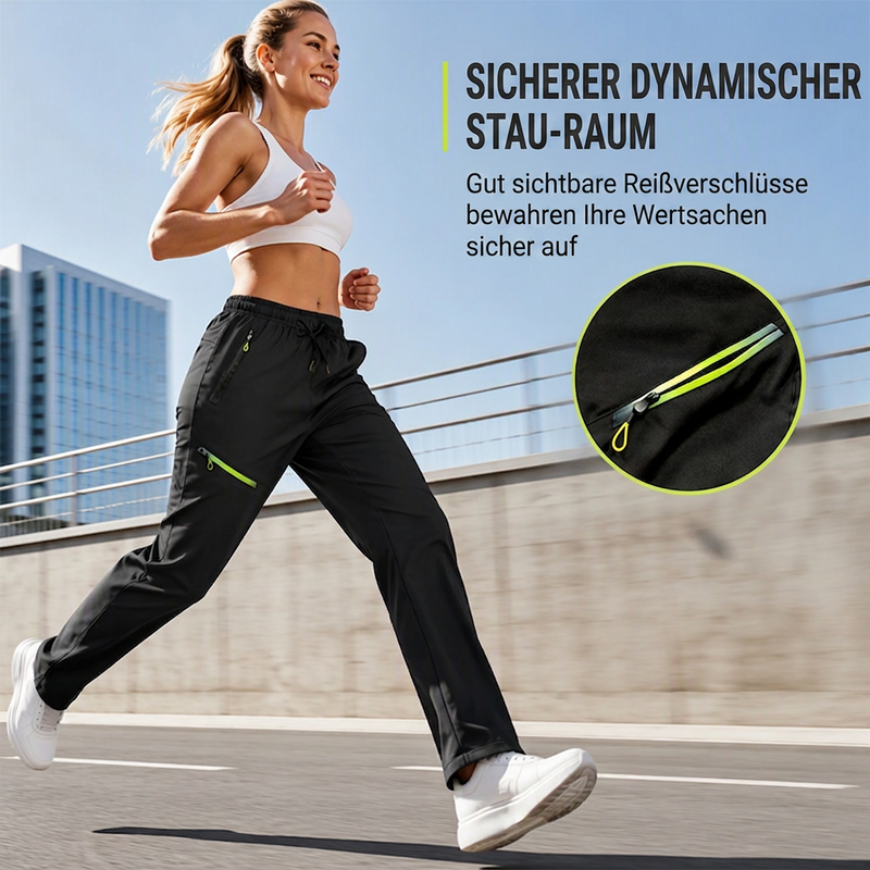 📢📢50% Rabatt!!! 🎉✨ Legere Sport-/Traininghosen für Damen mit Reißverschlusstaschen
