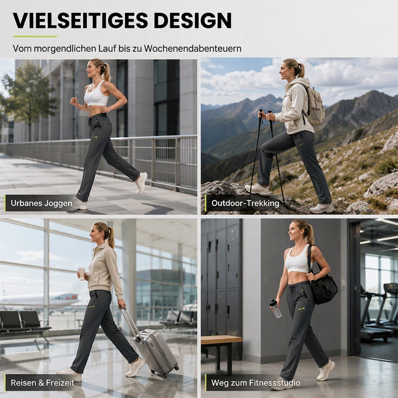 📢📢50% Rabatt!!! 🎉✨ Legere Sport-/Traininghosen für Damen mit Reißverschlusstaschen
