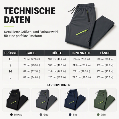 📢📢50% Rabatt!!! 🎉✨ Legere Sport-/Traininghosen für Damen mit Reißverschlusstaschen