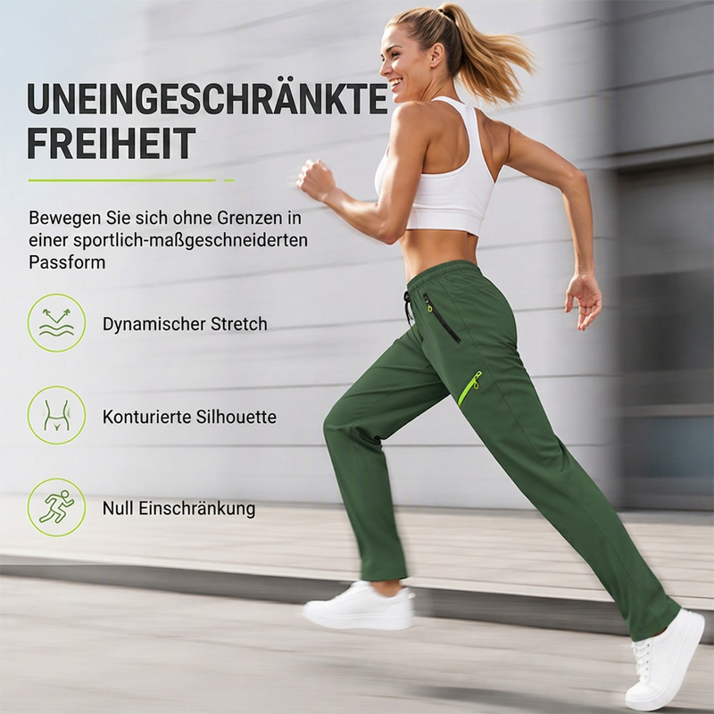 📢📢50% Rabatt!!! 🎉✨ Legere Sport-/Traininghosen für Damen mit Reißverschlusstaschen